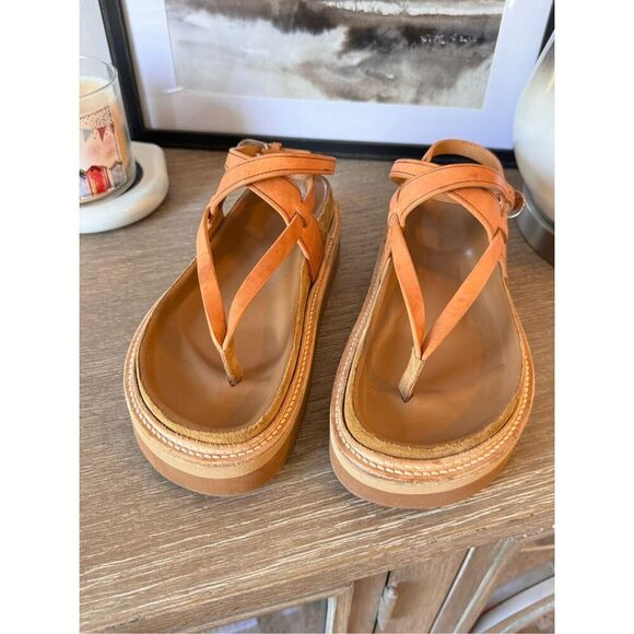 ISABEL MARANT Esely Platform Sandals in Brown Size 37  (7) - Picture 4 of 11